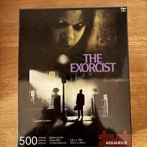 EXORCIST 500 Piece PUZZLE HORROR CULT CLASSIC Halloween Jigsaw Aquarius Sealed.
